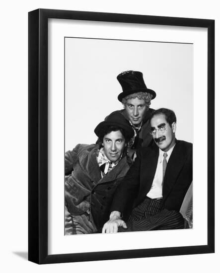 Harpo Marx, the Marx Brothers, Chico Marx, Groucho Marx-null-Framed Photographic Print