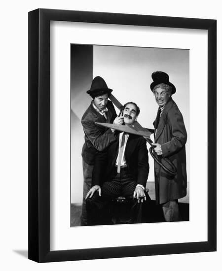 Harpo Marx, the Marx Brothers, Chico Marx, Groucho Marx-null-Framed Photographic Print