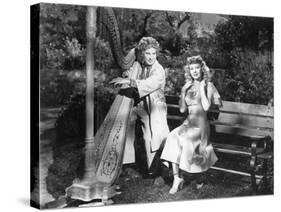 Harpo Marx, Vera-Ellen, Love Happy, 1949-null-Stretched Canvas