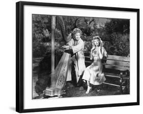Harpo Marx, Vera-Ellen, Love Happy, 1949-null-Framed Premium Photographic Print