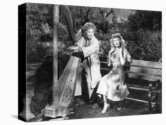 Harpo Marx, Vera-Ellen, Love Happy, 1949-null-Stretched Canvas