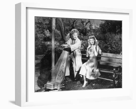 Harpo Marx, Vera-Ellen, Love Happy, 1949-null-Framed Photographic Print