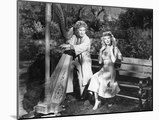 Harpo Marx, Vera-Ellen, Love Happy, 1949-null-Mounted Photographic Print