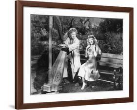 Harpo Marx, Vera-Ellen, Love Happy, 1949-null-Framed Photographic Print