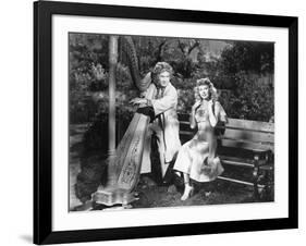 Harpo Marx, Vera-Ellen, Love Happy, 1949-null-Framed Photographic Print