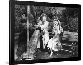 Harpo Marx, Vera-Ellen, Love Happy, 1949-null-Framed Photographic Print