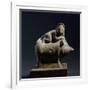 Harpocrates on Back of Pig, Clay Statue Destined for Domestic Worship-null-Framed Giclee Print