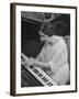 Harpsichordist Wanda Landowska, at Home Playing the Harpsichord-Herbert Gehr-Framed Premium Photographic Print