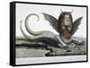 Harpy, Monster Found on Shores of Lake Fagua in Chile, 1784, Print-null-Framed Stretched Canvas