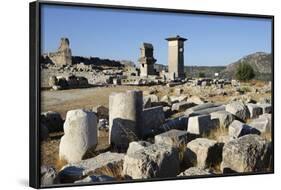 Harpy Monument and Lycian Tomb, Xanthos, Kalkan, Lycia, Anatolia, Turkey, Asia Minor, Eurasia-Stuart Black-Framed Photographic Print