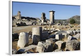 Harpy Monument and Lycian Tomb, Xanthos, Kalkan, Lycia, Anatolia, Turkey, Asia Minor, Eurasia-Stuart Black-Framed Photographic Print