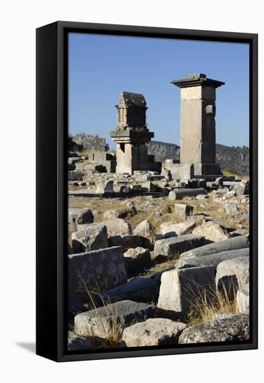 Harpy Monument and Lycian Tomb-Stuart Black-Framed Stretched Canvas