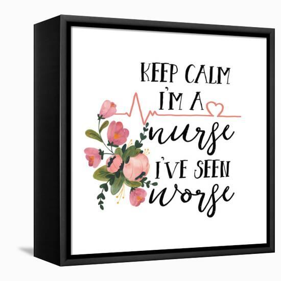 Harriet Floral Nurse Inspiration II-Wild Apple Portfolio-Framed Stretched Canvas