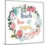 Harriet Floral Teacher Inspiration I-Wild Apple Portfolio-Mounted Art Print