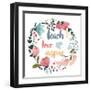 Harriet Floral Teacher Inspiration I-Wild Apple Portfolio-Framed Art Print