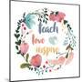 Harriet Floral Teacher Inspiration I-Wild Apple Portfolio-Mounted Art Print