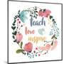 Harriet Floral Teacher Inspiration I-Wild Apple Portfolio-Mounted Art Print