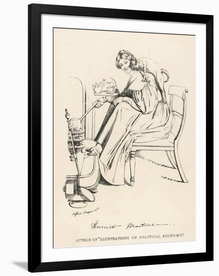 Harriet Martineau English Writer-Alfred Crowquill-Framed Art Print