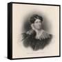 Harriet Martineau Writer and Social Commentator-null-Framed Stretched Canvas