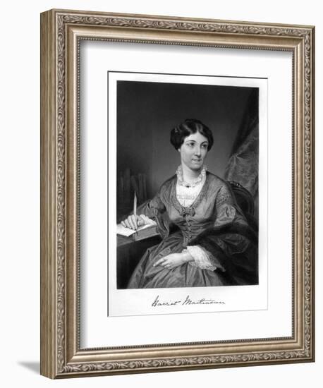 Harriet Martineau-Alonzo Chappel-Framed Art Print