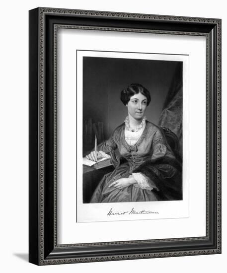 Harriet Martineau-Alonzo Chappel-Framed Art Print