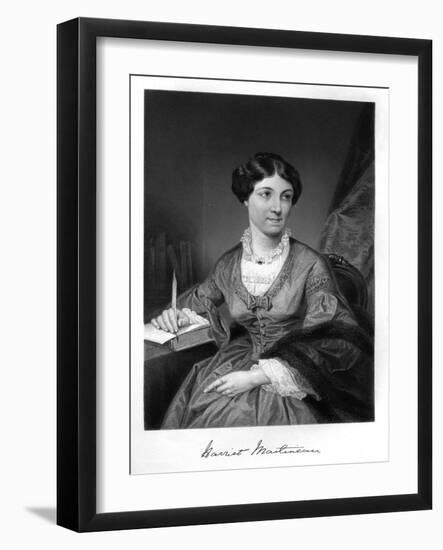 Harriet Martineau-Alonzo Chappel-Framed Art Print