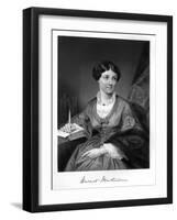 Harriet Martineau-Alonzo Chappel-Framed Art Print