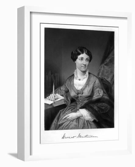 Harriet Martineau-Alonzo Chappel-Framed Art Print