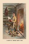 Abe Lincon, Lover of Books and Study-Harriet Putnam-Framed Art Print