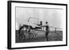 Harriet Quimby in Her Airplane Photograph-Lantern Press-Framed Art Print