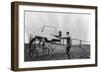 Harriet Quimby in Her Airplane Photograph-Lantern Press-Framed Art Print