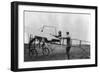 Harriet Quimby in Her Airplane Photograph-Lantern Press-Framed Art Print