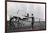 Harriet Quimby in Her Airplane Photograph-Lantern Press-Framed Art Print