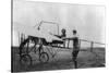 Harriet Quimby in Her Airplane Photograph-Lantern Press-Stretched Canvas