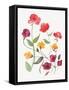 Harriets Light Floral Element-Wild Apple Portfolio-Framed Stretched Canvas