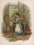 Girl with Butterfly 1896-Harriett M Bennett-Mounted Art Print