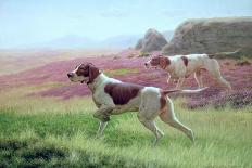 Pointers in a Landscape-Harrington Bird-Framed Giclee Print