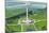 Harris County, Tx - Aerial View of the San Jacinto Monument, History Museum, Near La Porte, c.1945-Lantern Press-Mounted Art Print