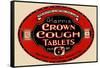 Harris' Crown Cough Tablets-null-Framed Stretched Canvas