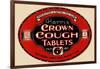 Harris' Crown Cough Tablets-null-Framed Art Print