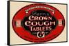 Harris' Crown Cough Tablets-null-Framed Stretched Canvas