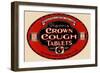 Harris' Crown Cough Tablets-null-Framed Art Print