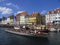 Nyhavn Canal, Copenhagen, Denmark, Scandinavia, Europe-Harris Simon-Framed Stretched Canvas