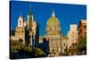HARRISBURG, PENNSYLVANIA, City skyline and State Capitol Pennsylvania-null-Stretched Canvas