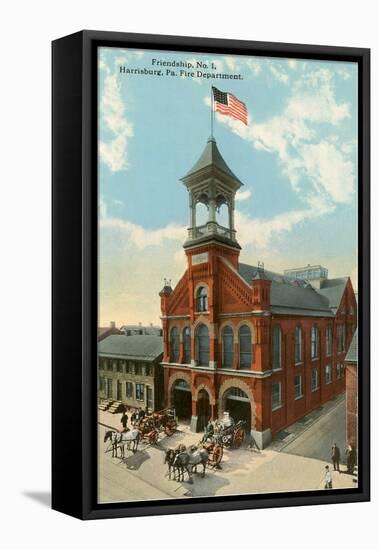 Harrisburg, Pennsylvania Fire House-null-Framed Stretched Canvas