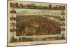 Harrisburg, Pennsylvania - Panoramic Map-Lantern Press-Mounted Art Print