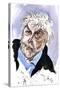 Harrison Birtwistle - caricature of the English composer-Neale Osborne-Stretched Canvas