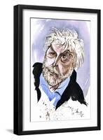 Harrison Birtwistle - caricature of the English composer-Neale Osborne-Framed Giclee Print