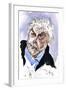 Harrison Birtwistle - caricature of the English composer-Neale Osborne-Framed Giclee Print