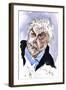Harrison Birtwistle - caricature of the English composer-Neale Osborne-Framed Giclee Print
